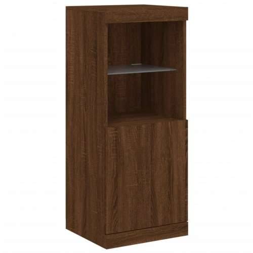 Komoda s LED svjetlima boja smeđeg hrasta 162x37x100 cm - Smeđi hrast 1 Cijena