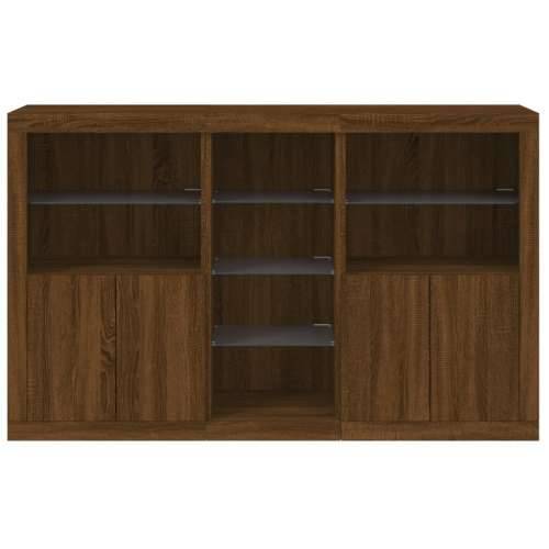 Komoda s LED svjetlima boja smeđeg hrasta 162x37x100 cm - Smeđi hrast 1 Cijena