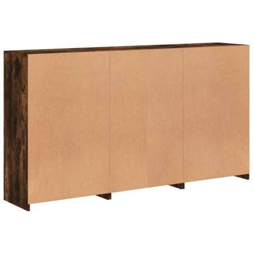 Komoda s LED svjetlima boja dimljenog hrasta 181,5x37x100 cm - Dimljeni hrast 1 Cijena