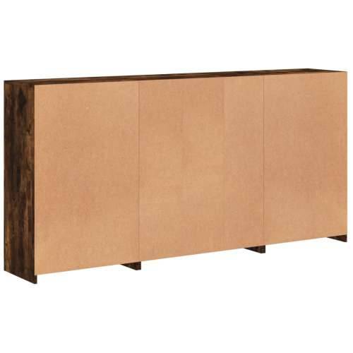 Komoda s LED svjetlima boja dimljenog hrasta 202x37x100 cm - Dimljeni hrast 1 Cijena