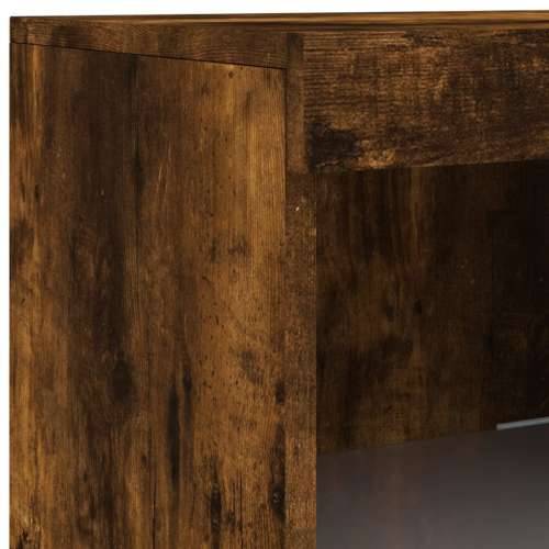Komoda s LED svjetlima boja dimljenog hrasta 202x37x100 cm - Dimljeni hrast 1 Cijena