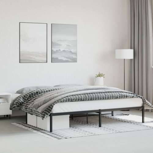 Metalni okvir za krevet crni 193x203 cm - Crna 193 x 203 cm Cijena