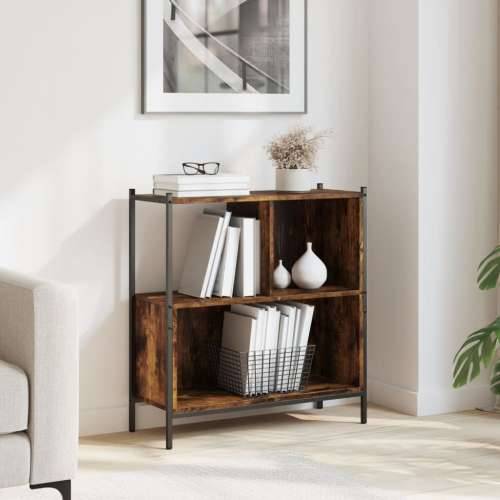 Regal za knjige boja hrasta 72x28x77,5 cm od konstruiranog drva - Dimljeni hrast 1 77.5 cm Cijena