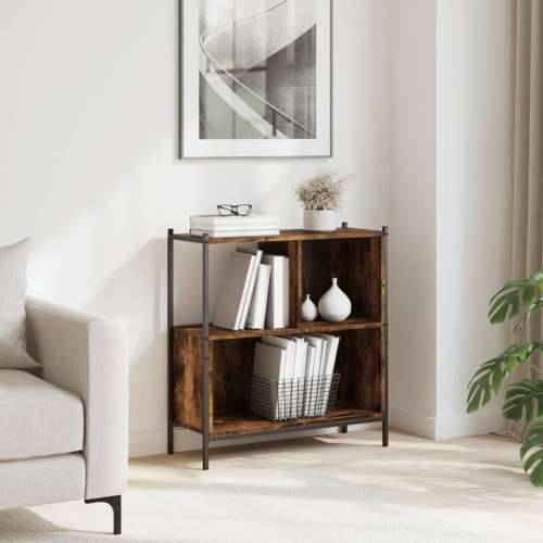 Regal za knjige boja hrasta 72x28x77,5 cm od konstruiranog drva - Dimljeni hrast 1 77.5 cm Cijena