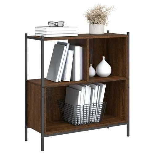 Regal za knjige boja hrasta 72x28x77,5 cm od konstruiranog drva - Smeđi hrast 1 77.5 cm Cijena