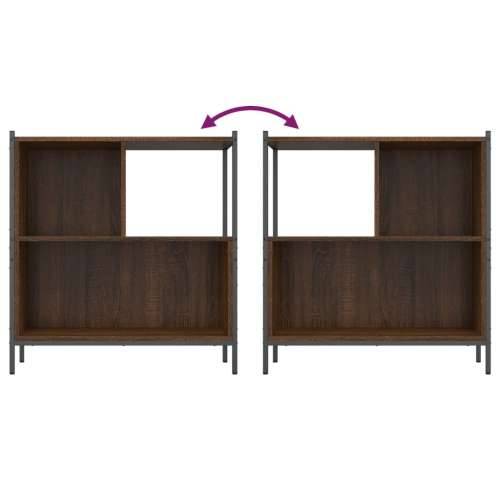 Regal za knjige boja hrasta 72x28x77,5 cm od konstruiranog drva - Smeđi hrast 1 77.5 cm Cijena