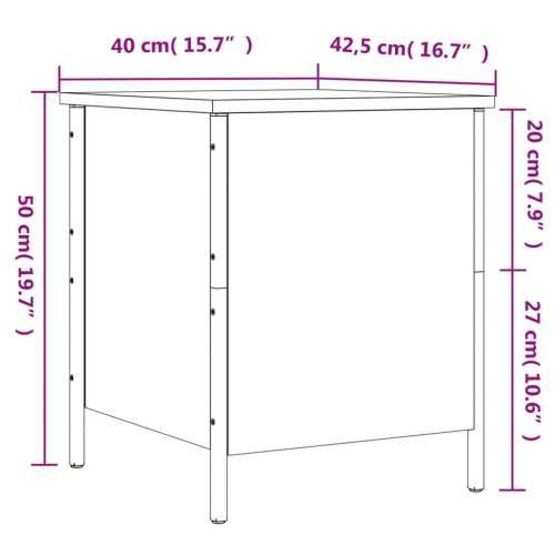 Klupa za pohranu boja smeđeg hrasta 40x42,5x50 cm drvena Smeđi hrast 40 x 42.5 x 50 cm Cijena