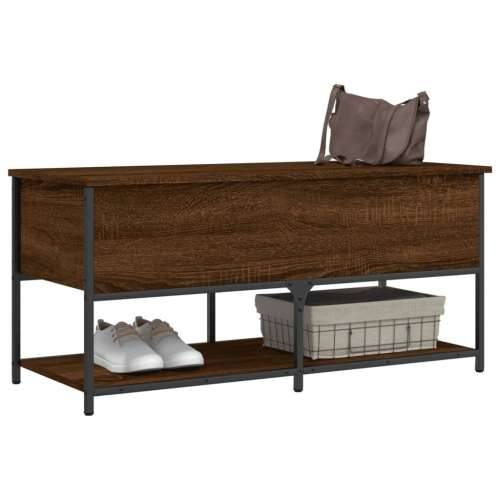 Klupa za pohranu boja smeđeg hrasta 100x42,5x47 cm drvena Smeđi hrast 100 x 42.5 x 47 cm Cijena