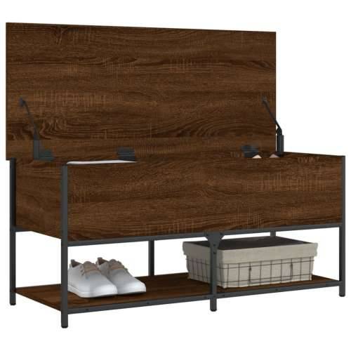 Klupa za pohranu boja smeđeg hrasta 100x42,5x47 cm drvena Smeđi hrast 100 x 42.5 x 47 cm Cijena