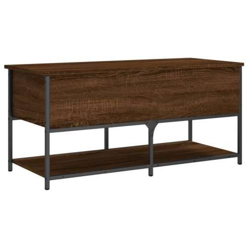 Klupa za pohranu boja smeđeg hrasta 100x42,5x47 cm drvena Smeđi hrast 100 x 42.5 x 47 cm Cijena