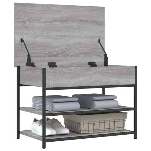 Klupa za cipele siva boja hrasta 70x42,5x50cm konstruirano drvo - Sivi hrast sonoma 70 x 42.5 x 50 cm Cijena