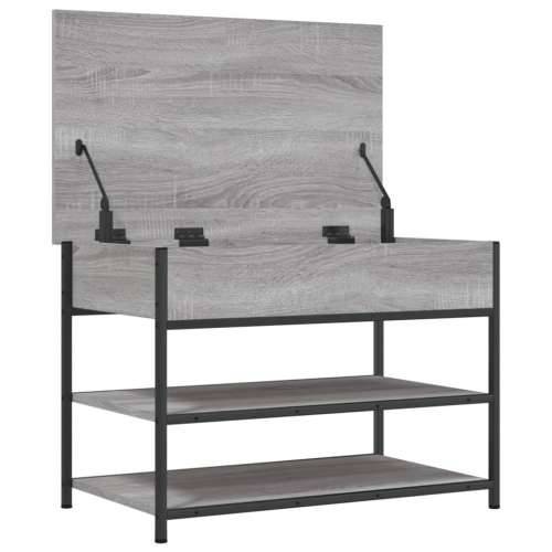 Klupa za cipele siva boja hrasta 70x42,5x50cm konstruirano drvo - Sivi hrast sonoma 70 x 42.5 x 50 cm Cijena