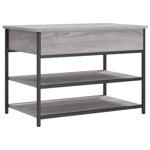 Klupa za cipele siva boja hrasta 70x42,5x50cm konstruirano drvo - Sivi hrast sonoma 70 x 42.5 x 50 cm Cijena