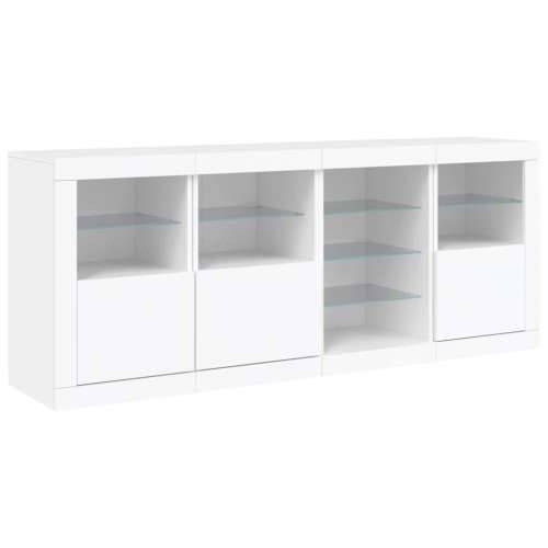 Komoda s LED svjetlima bijela 164 x 37 x 67 cm - Bijela 1 Cijena