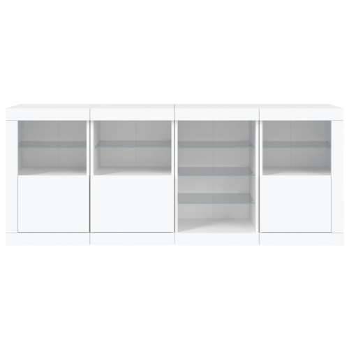 Komoda s LED svjetlima bijela 164 x 37 x 67 cm - Bijela 1 Cijena