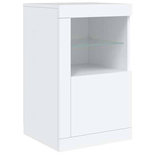 Komoda s LED svjetlima bijela 164 x 37 x 67 cm - Bijela 1 Cijena
