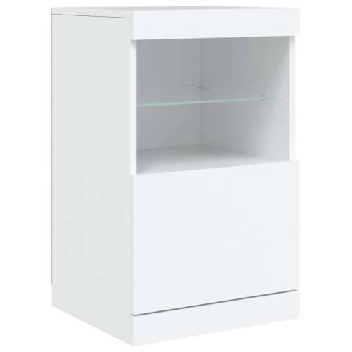 Komoda s LED svjetlima bijela 164 x 37 x 67 cm - Bijela 1 Cijena