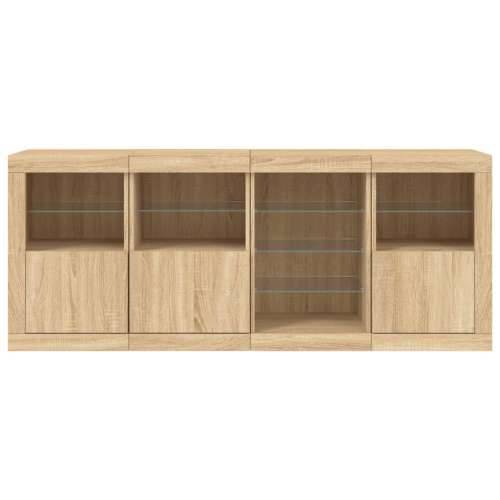 Komoda s LED svjetlima boja hrasta sonome 164 x 37 x 67 cm - sonoma hrast 1 Cijena