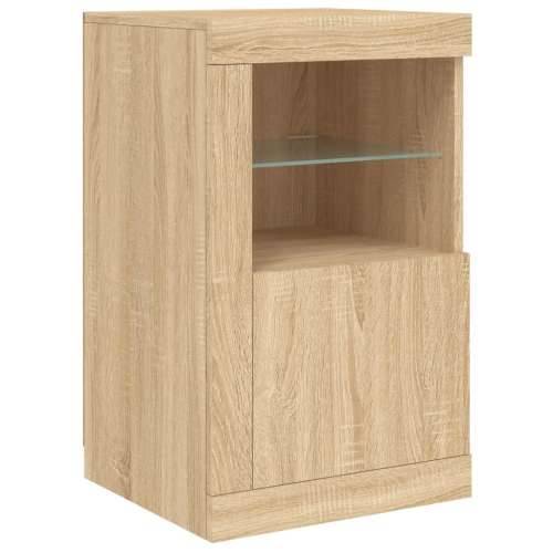 Komoda s LED svjetlima boja hrasta sonome 164 x 37 x 67 cm - sonoma hrast 1 Cijena