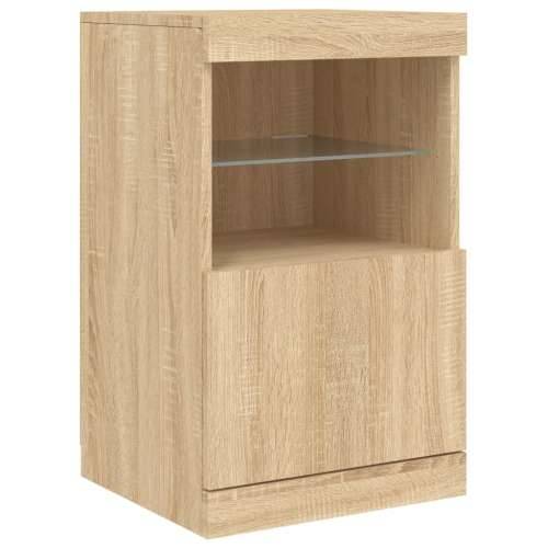 Komoda s LED svjetlima boja hrasta sonome 164 x 37 x 67 cm - sonoma hrast 1 Cijena