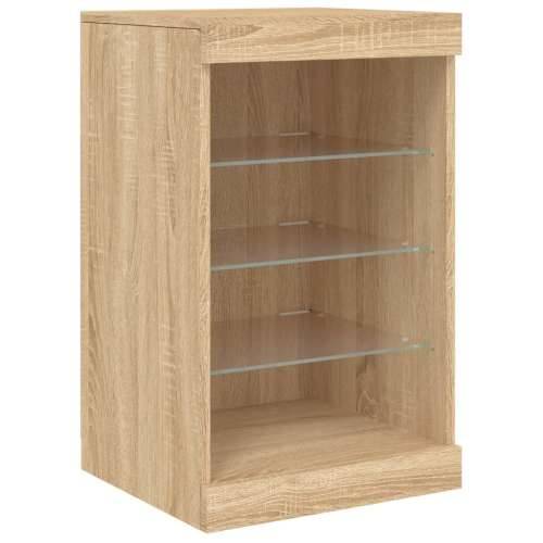 Komoda s LED svjetlima boja hrasta sonome 164 x 37 x 67 cm - sonoma hrast 1 Cijena