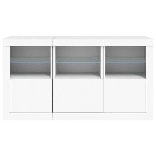 Komoda s LED svjetlima bijela 123 x 37 x 67 cm - Bijela 1 Cijena