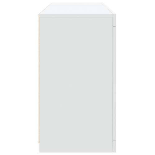 Komoda s LED svjetlima bijela 123 x 37 x 67 cm - Bijela 1 Cijena