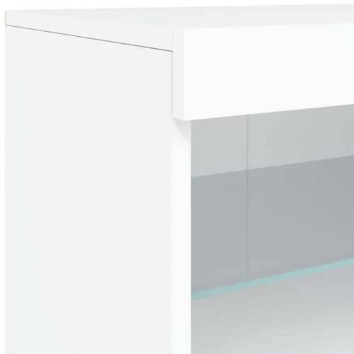 Komoda s LED svjetlima bijela 123 x 37 x 67 cm - Bijela 1 Cijena