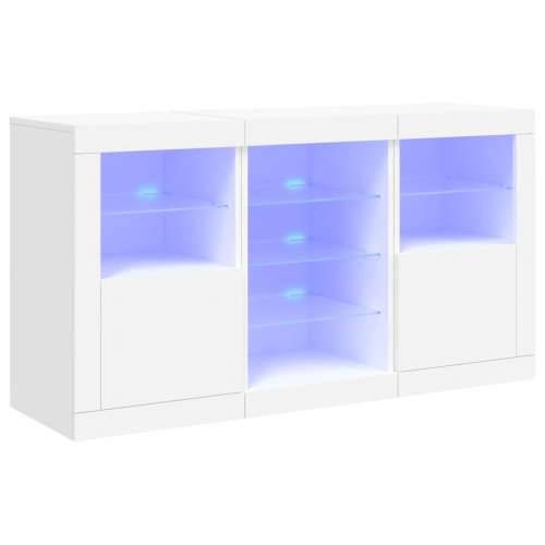 Komoda s LED svjetlima bijela 123 x 37 x 67 cm - Bijela 1 Cijena