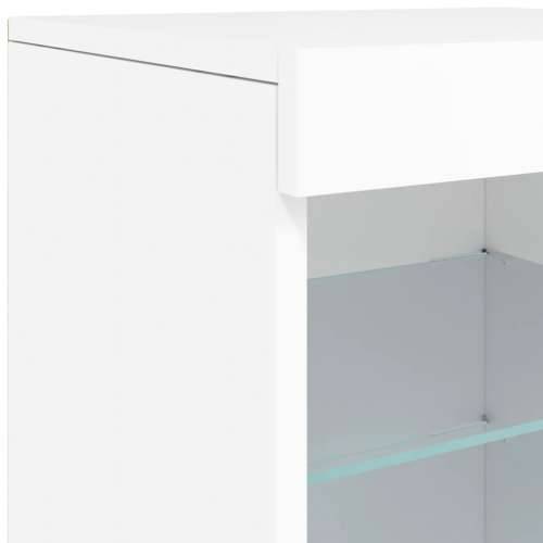 Komoda s LED svjetlima bijela 123 x 37 x 67 cm - Bijela 1 Cijena