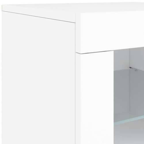 Komoda s LED svjetlima bijela 123 x 37 x 67 cm - Bijela 1 Cijena