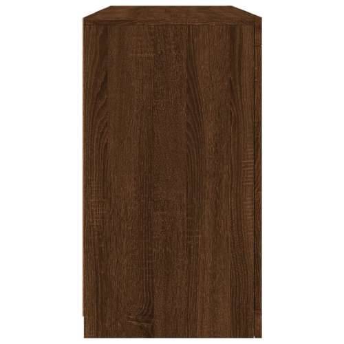 Komoda s LED svjetlima boja hrasta 123x37x67 cm - Smeđi hrast 1 Cijena