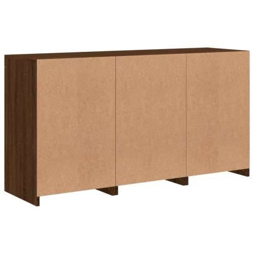 Komoda s LED svjetlima boja hrasta 123x37x67 cm - Smeđi hrast 1 Cijena