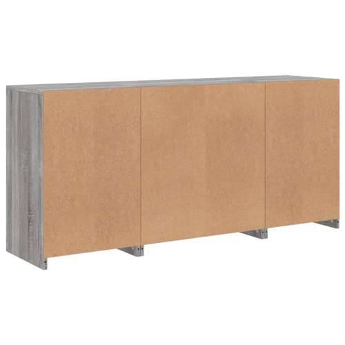 Komoda s LED svjetlima boja sivog hrasta 142,5x37x67 cm - Sivi hrast sonoma 1 Cijena