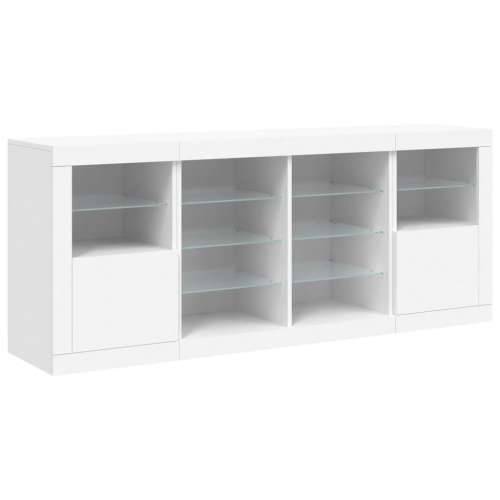 Komoda s LED svjetlima bijela 163 x 37 x 67 cm - Bijela 1 Cijena