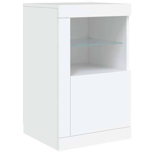 Komoda s LED svjetlima bijela 163 x 37 x 67 cm - Bijela 1 Cijena