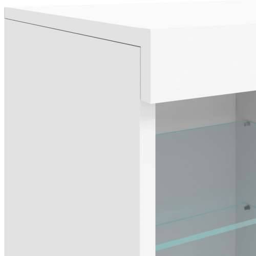 Komoda s LED svjetlima bijela 163 x 37 x 67 cm - Bijela 1 Cijena