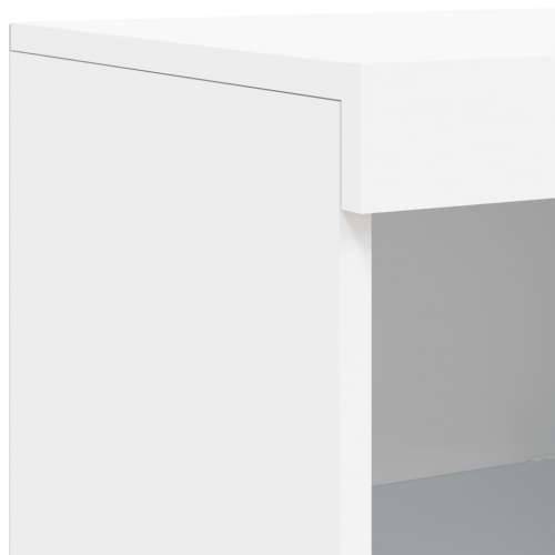 Komode s LED svjetlima 3 kom bijele od konstruiranog drva - Bijela 3 Cijena