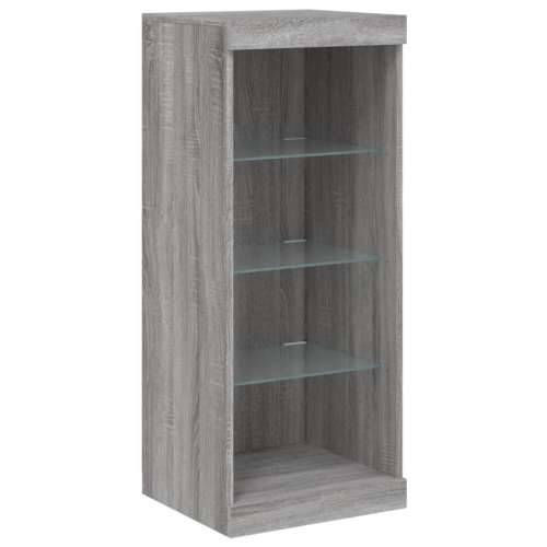 Komoda s LED svjetlima boja sivog hrasta 162x37x100 cm - Sivi hrast sonoma 1 Cijena