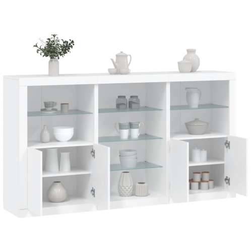 Komoda s LED svjetlima bijela 181,5x37x100 cm - Bijela 1 Cijena