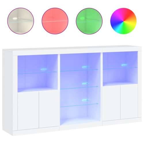 Komoda s LED svjetlima bijela 181,5x37x100 cm - Bijela 1 Cijena