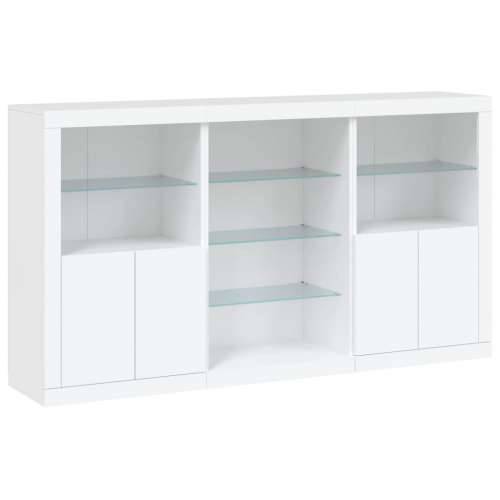 Komoda s LED svjetlima bijela 181,5x37x100 cm - Bijela 1 Cijena