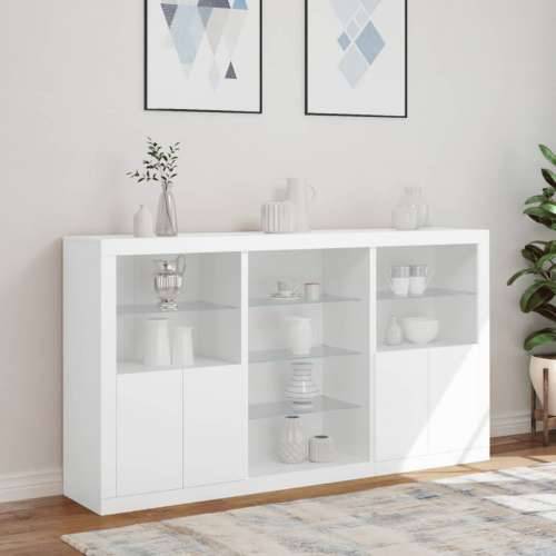 Komoda s LED svjetlima bijela 181,5x37x100 cm - Bijela 1 Cijena