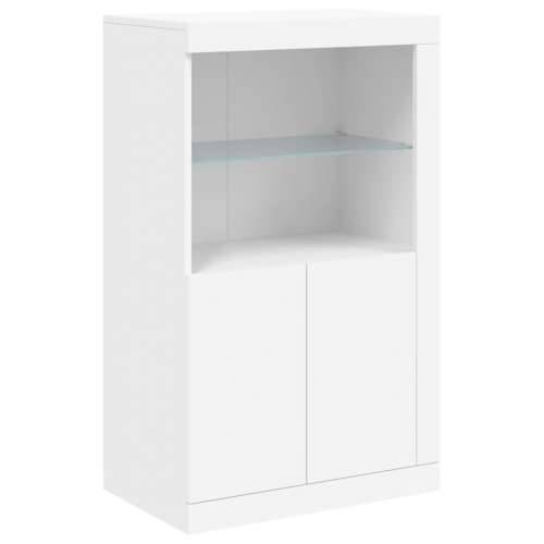Komoda s LED svjetlima bijela 181,5x37x100 cm - Bijela 1 Cijena