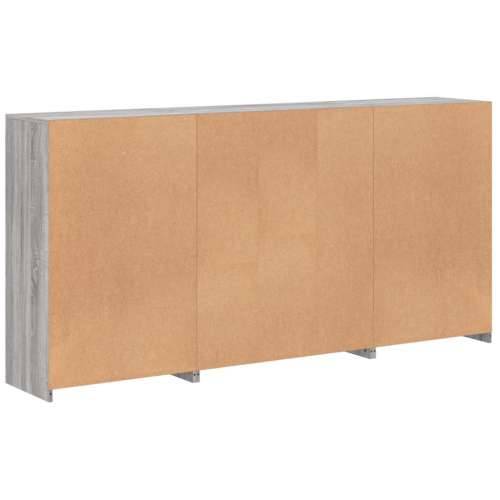 Komoda s LED svjetlima boja sivog hrasta 202x37x100 cm - Sivi hrast sonoma 1 Cijena