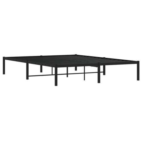 Metalni okvir za krevet crni 150x200 cm - Crna 150 x 200 cm Cijena