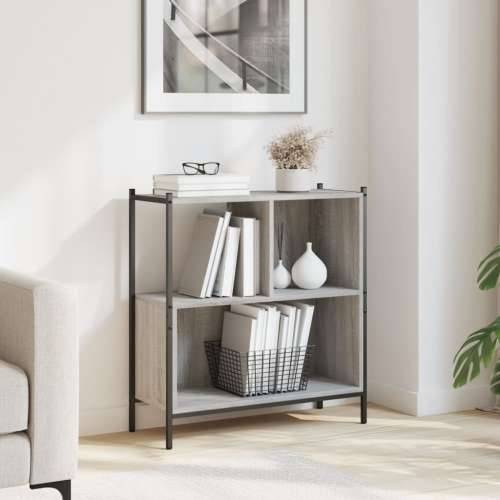 Regal za knjige boja hrasta 72x28x77,5 cm konstruirano drvo - Sivi hrast sonoma 1 77.5 cm Cijena