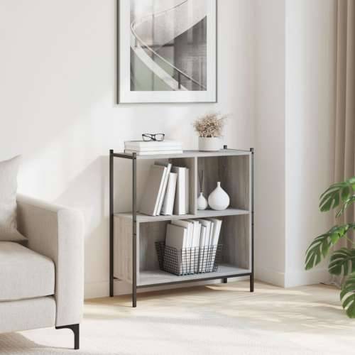 Regal za knjige boja hrasta 72x28x77,5 cm konstruirano drvo - Sivi hrast sonoma 1 77.5 cm Cijena
