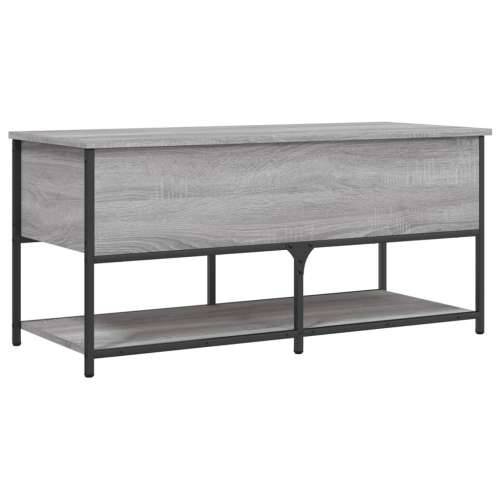 Klupa za pohranu siva boja hrasta 100x42,5x47 cm drvena - Sivi hrast sonoma 100 x 42.5 x 47 cm Cijena