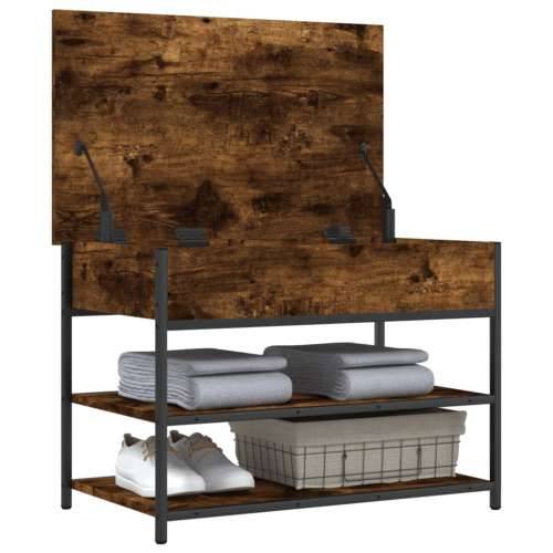 Klupa za cipele boja dimljenog hrasta 70x42,5x50 cm drvena - Dimljeni hrast 70 x 42.5 x 50 cm Cijena